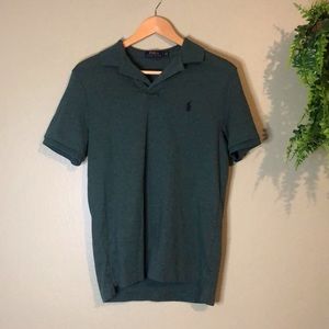 Polo Ralph Lauren Green Collar Polo Shirt Small